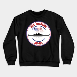 USS Missouri BB-63 Crewneck Sweatshirt